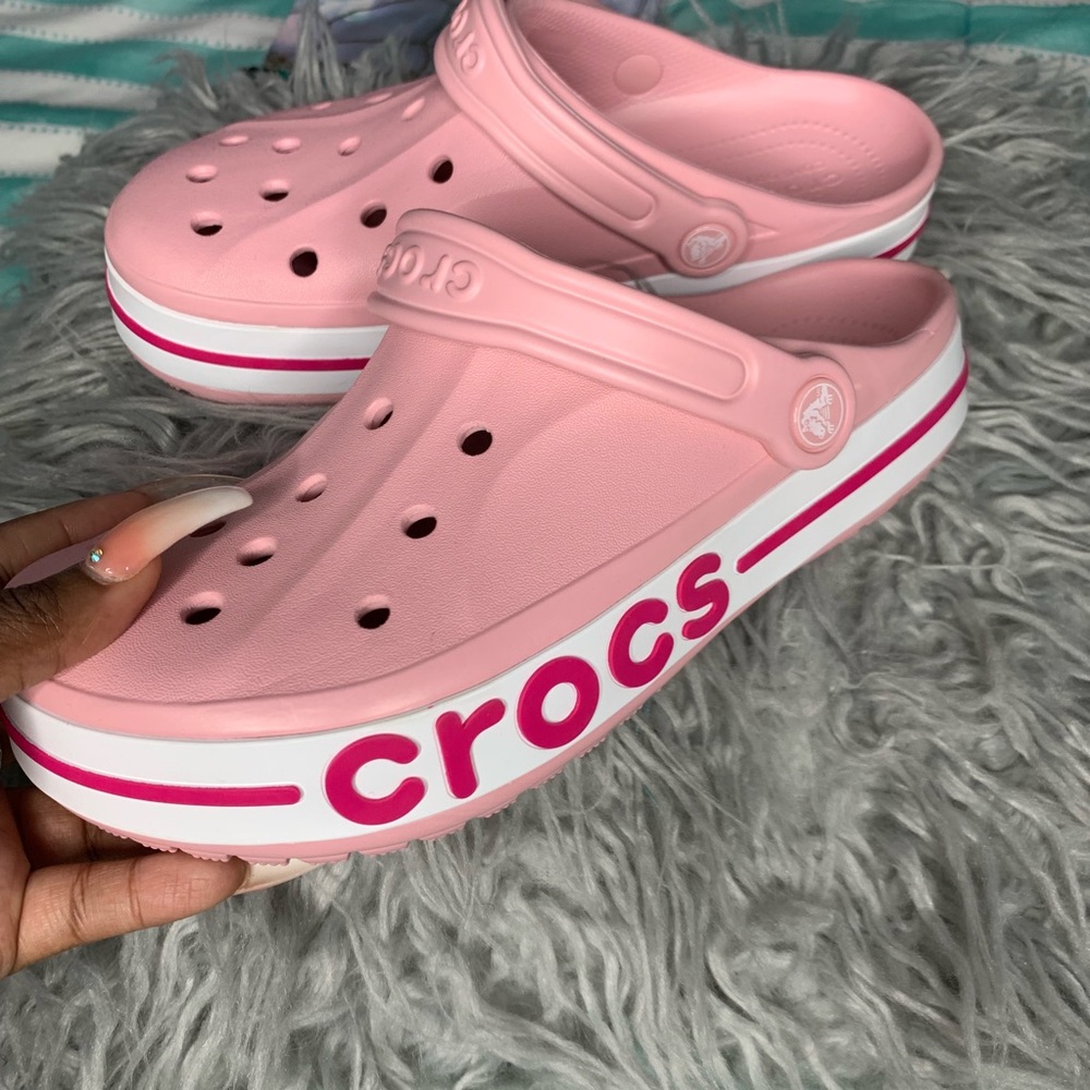 Pink Crocs Bayaband Clog